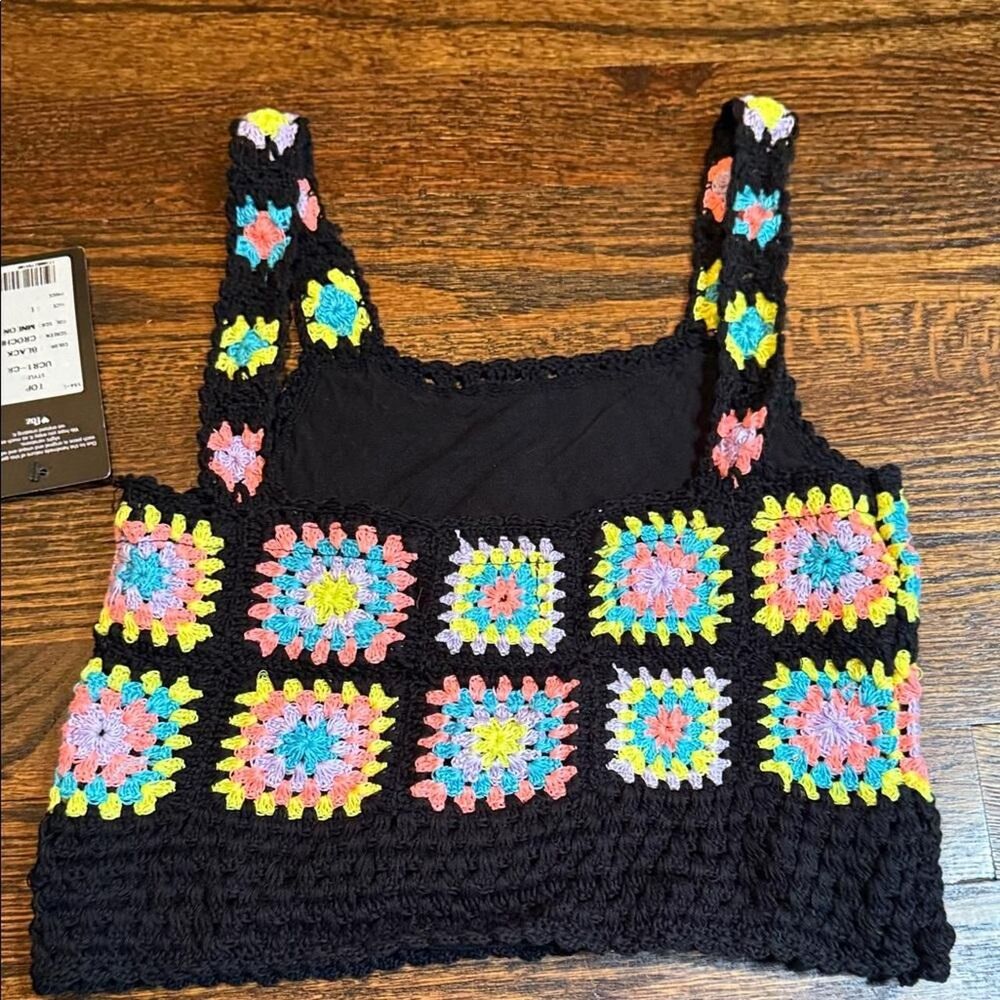 Flowers-by-zoe Women's Black and Pink Top - Picture 7 of 8